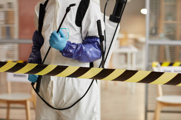 Professional Sewage Cleanup technician working in Salem, CT